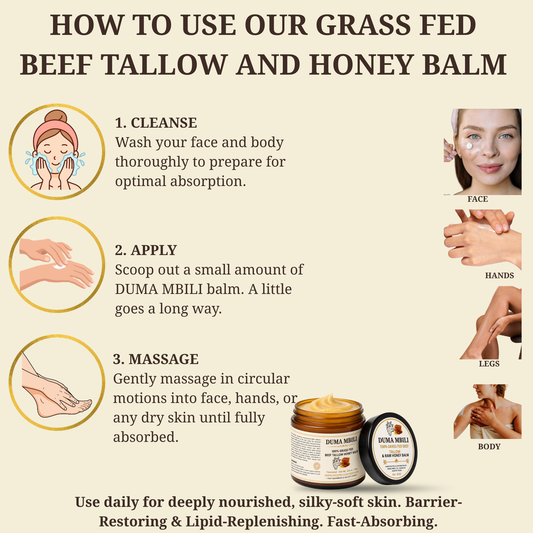Duma Mbili 100% Grass-Fed Tallow & Honey Balm
