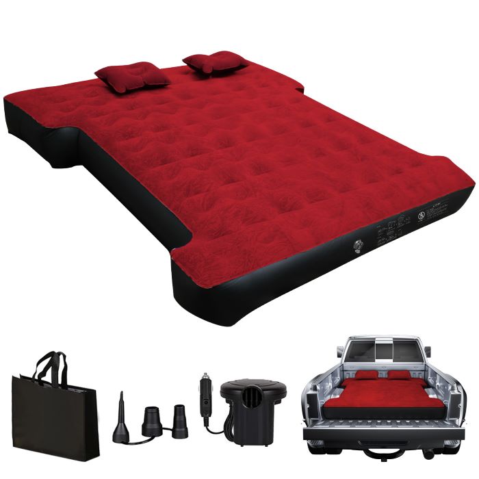 5.5-6.5ft Full Size Truck Bed Air Mattress Red